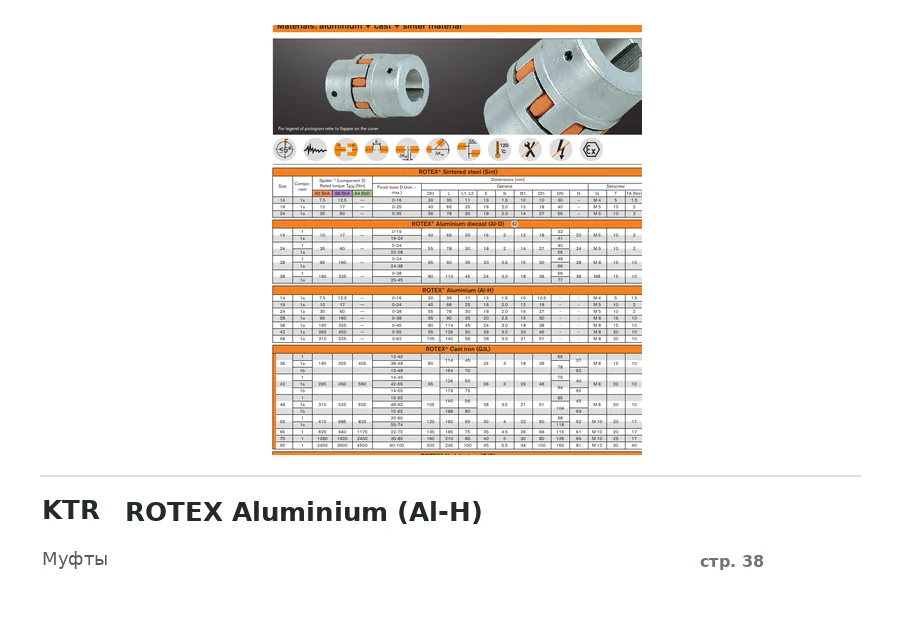 KTR ROTEX Aluminium (Al-H)
