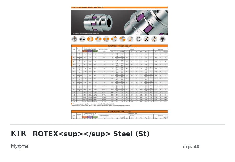 KTR ROTEX<sup></sup> Steel (St)