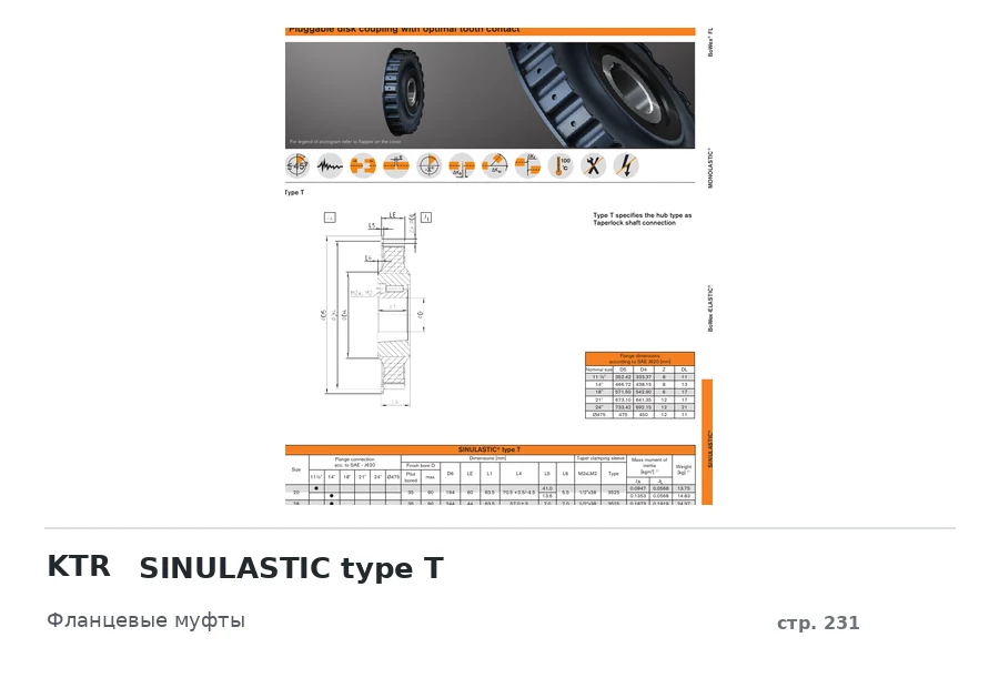 KTR SINULASTIC type T