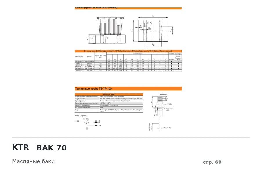 KTR BAK 70