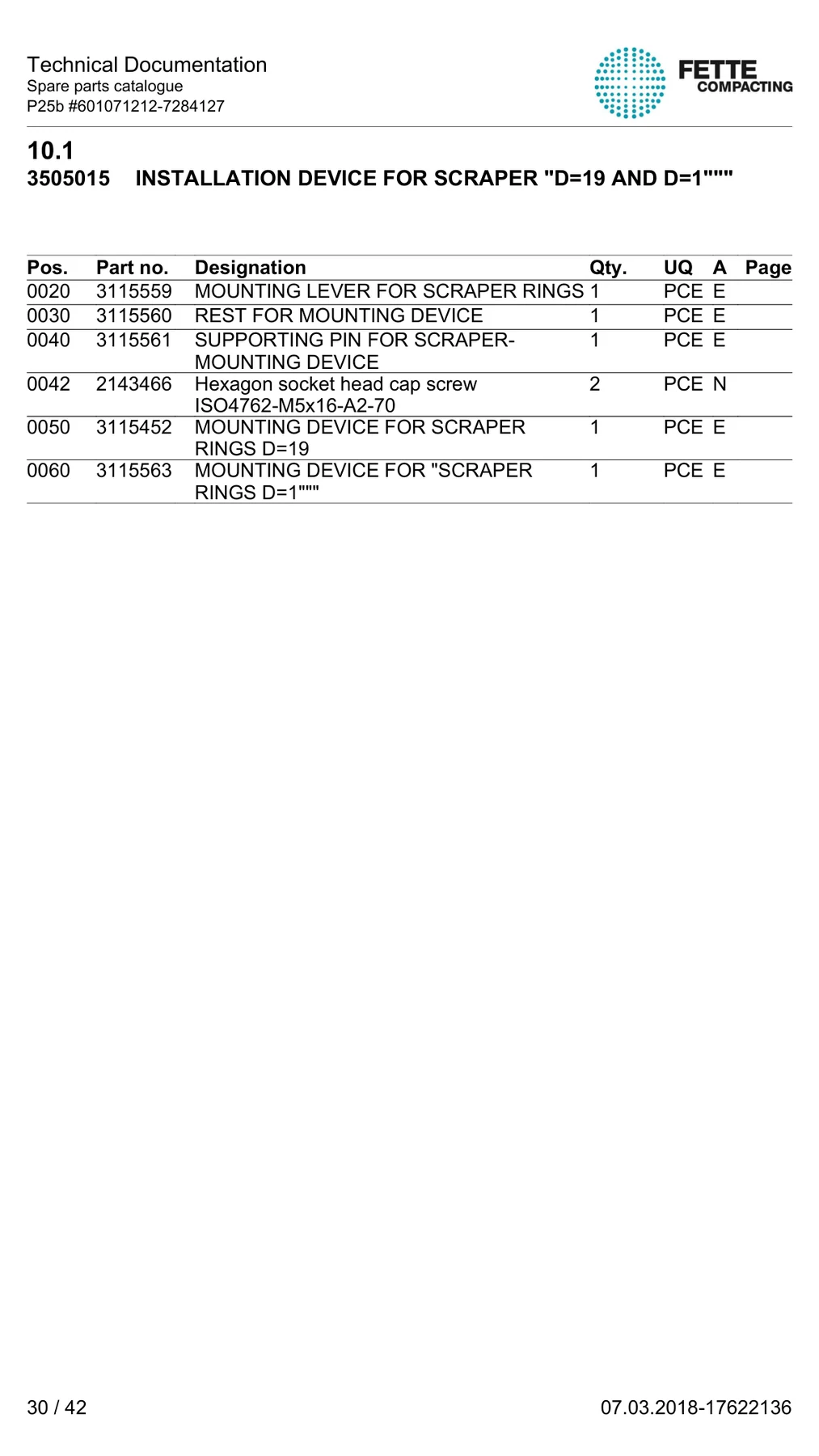Fette Compacting 3115559