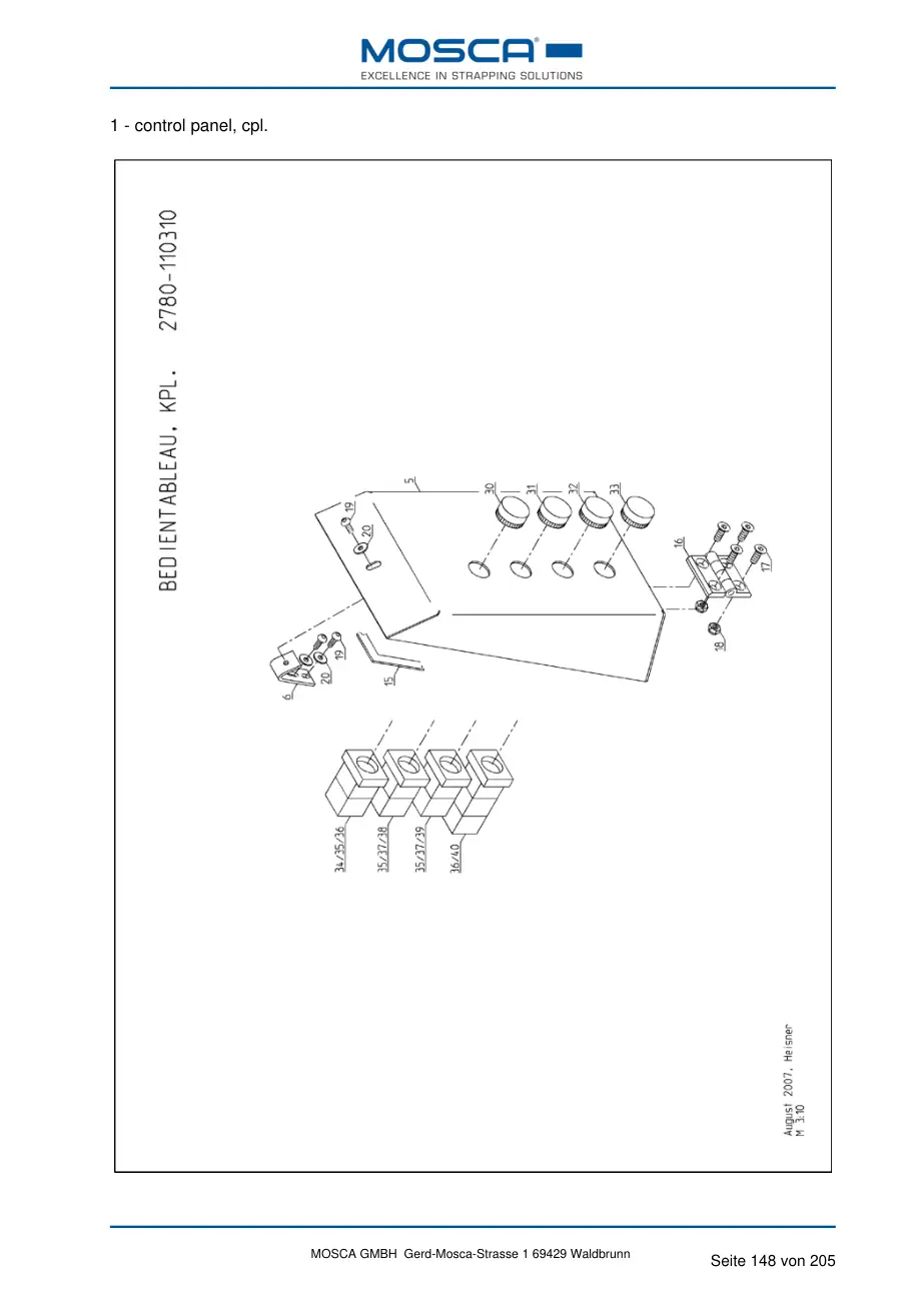 Mosca 2682-110310-00 control