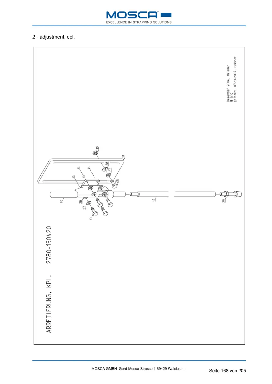 Mosca 2780-150420-11 retainer