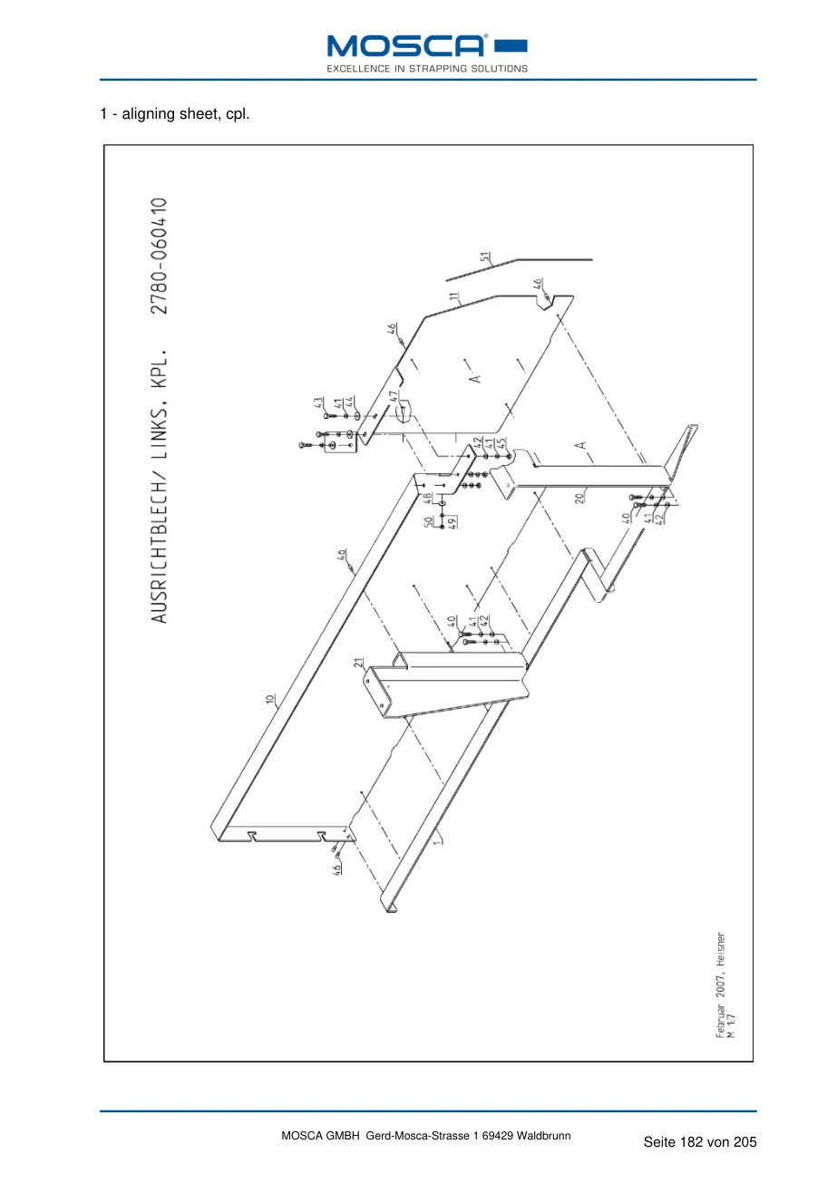 Mosca 2750-060200-02 holding