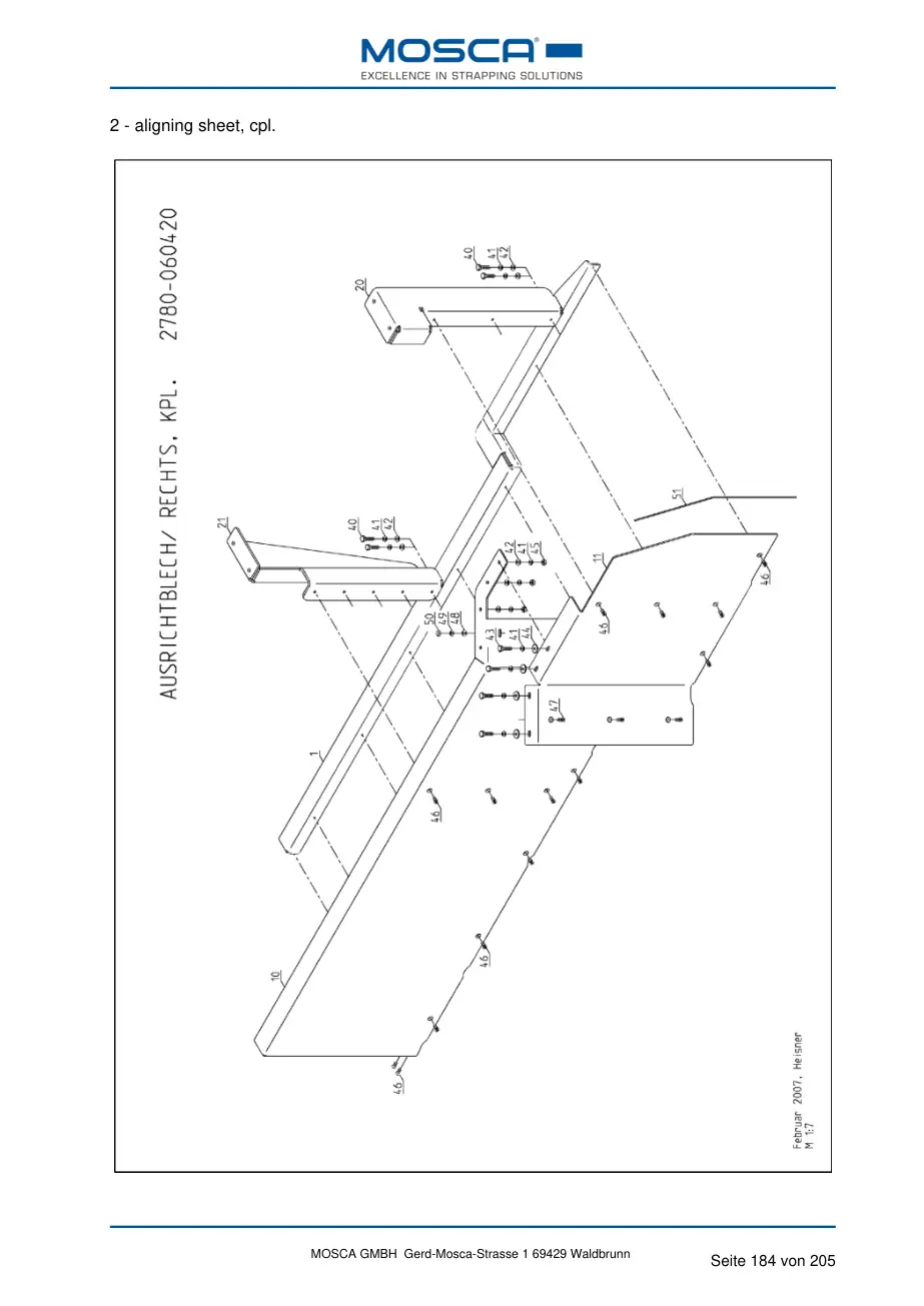 Mosca 2750-060200-03 holding