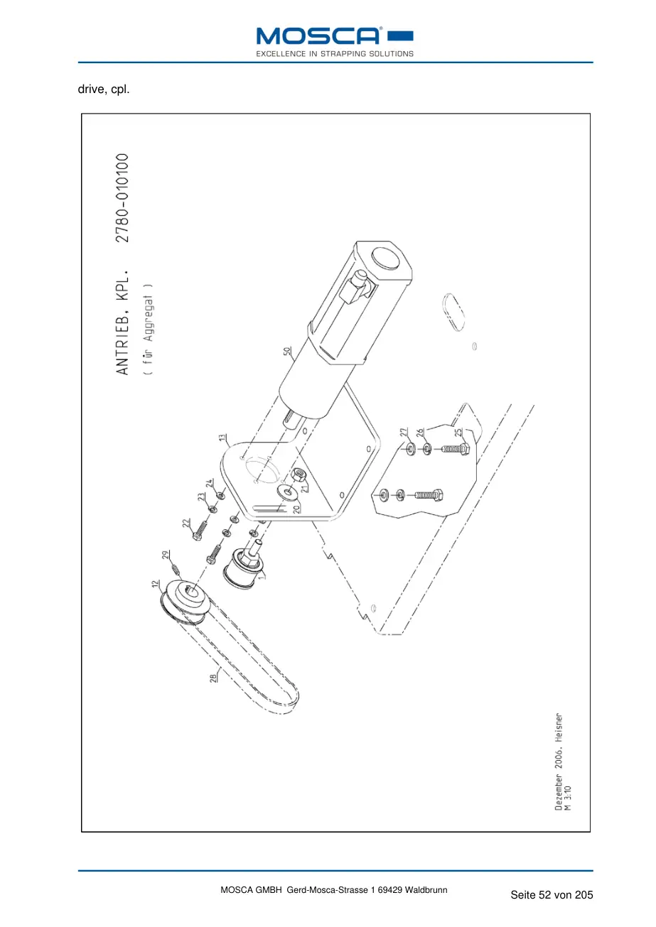 Mosca 2761-010110-00 tension