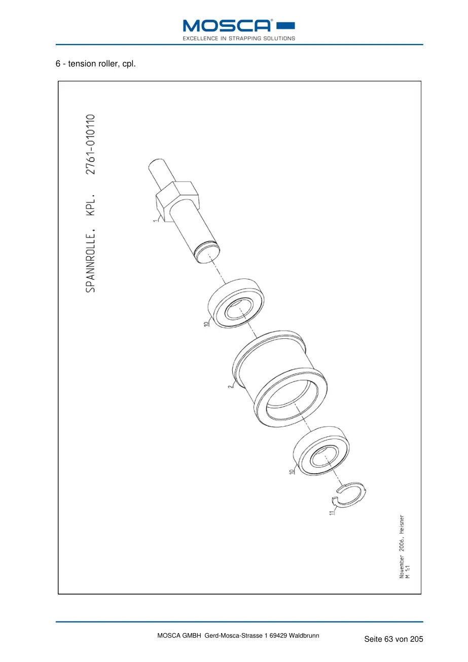 Mosca 2761-010110-02 tension
