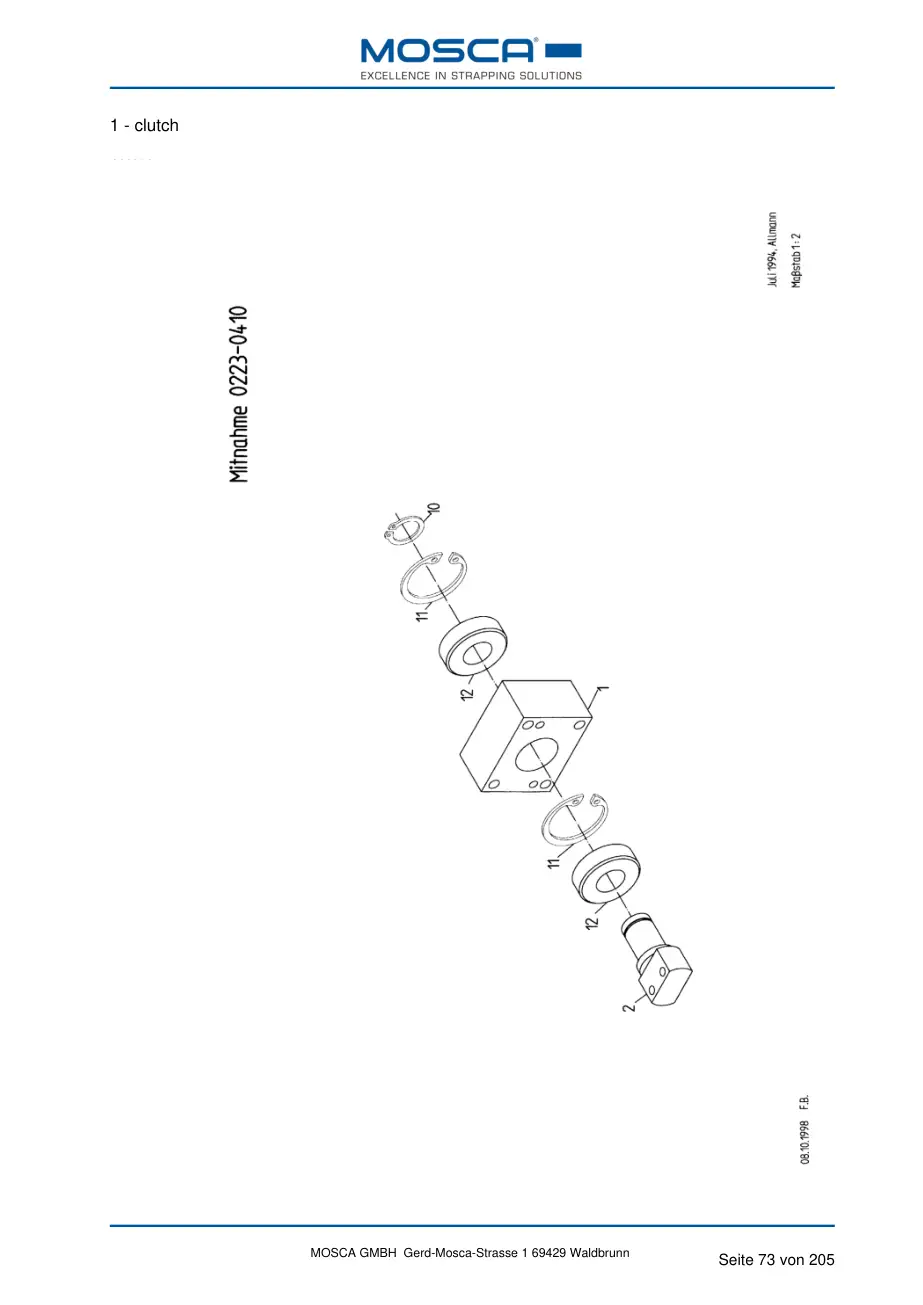 Mosca 0223-040000-17 bearing
