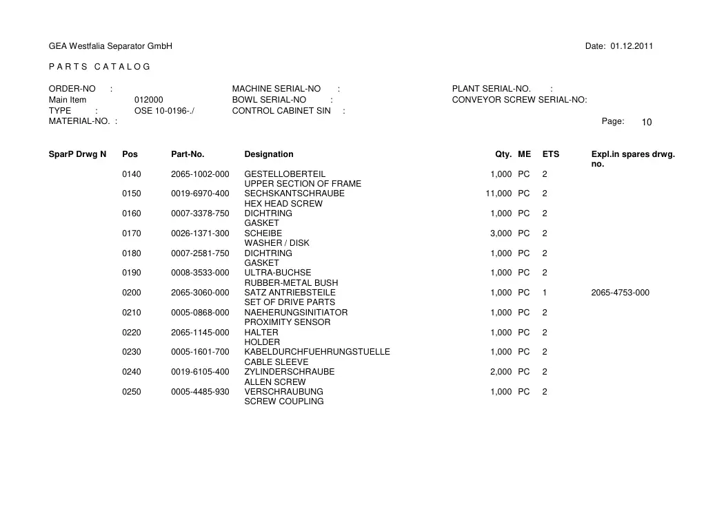 GEA 0005-1601-700