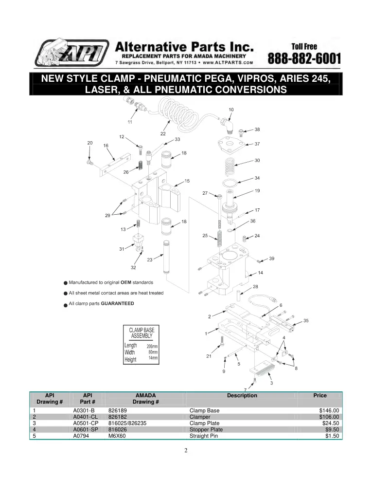 Alternative Parts A0401-CL