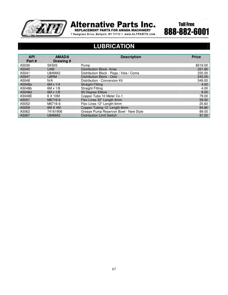 Alternative Parts A5048a