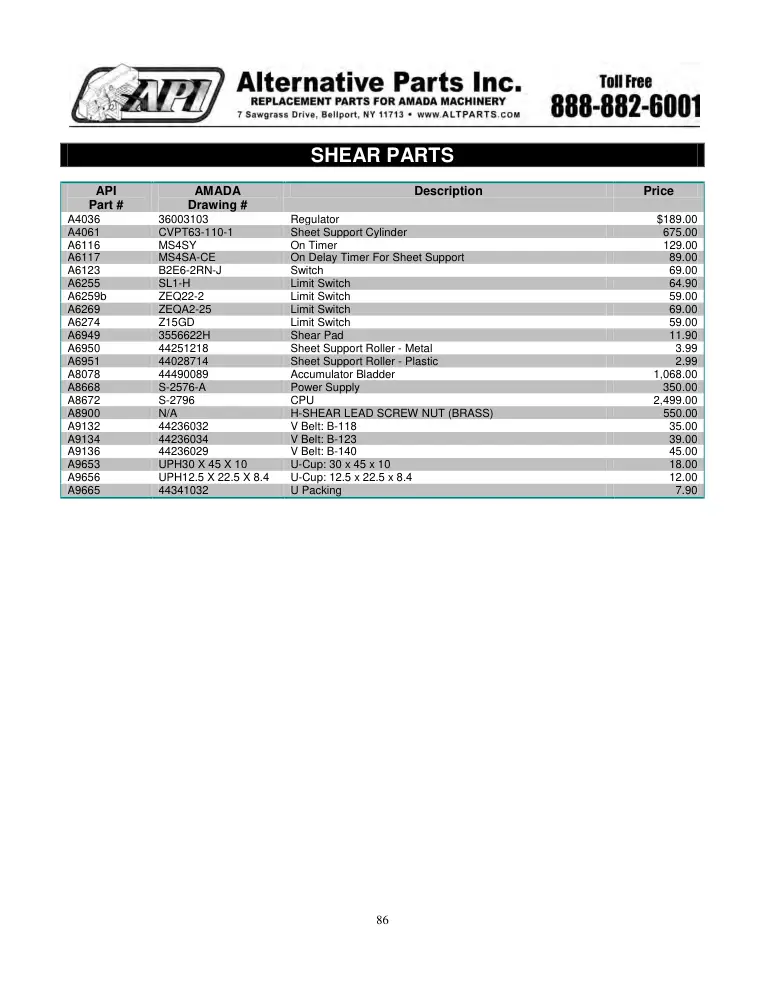 Alternative Parts A9665