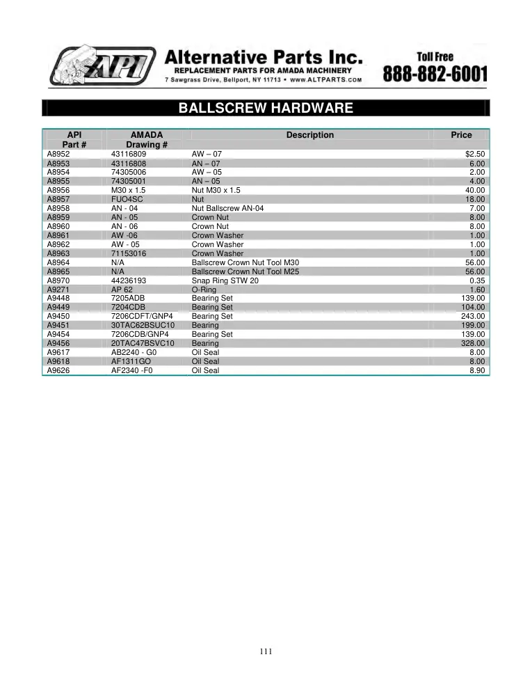 Alternative Parts A9454