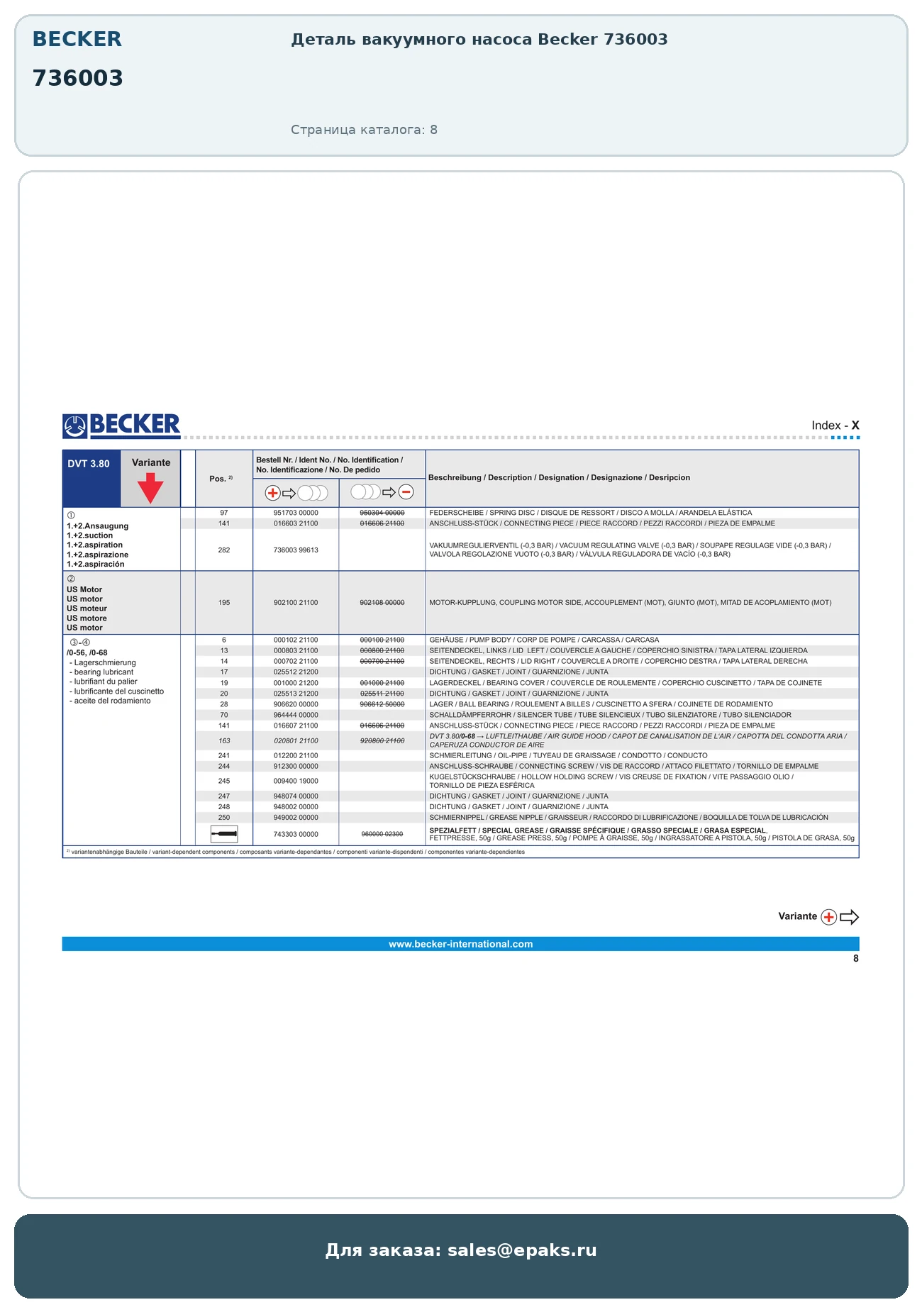 Becker 736003