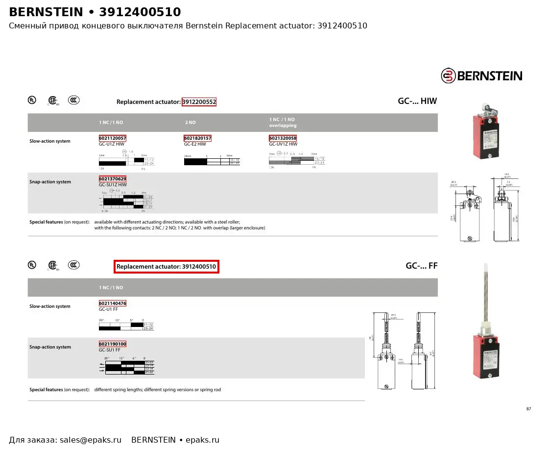 Bernstein 3912400510