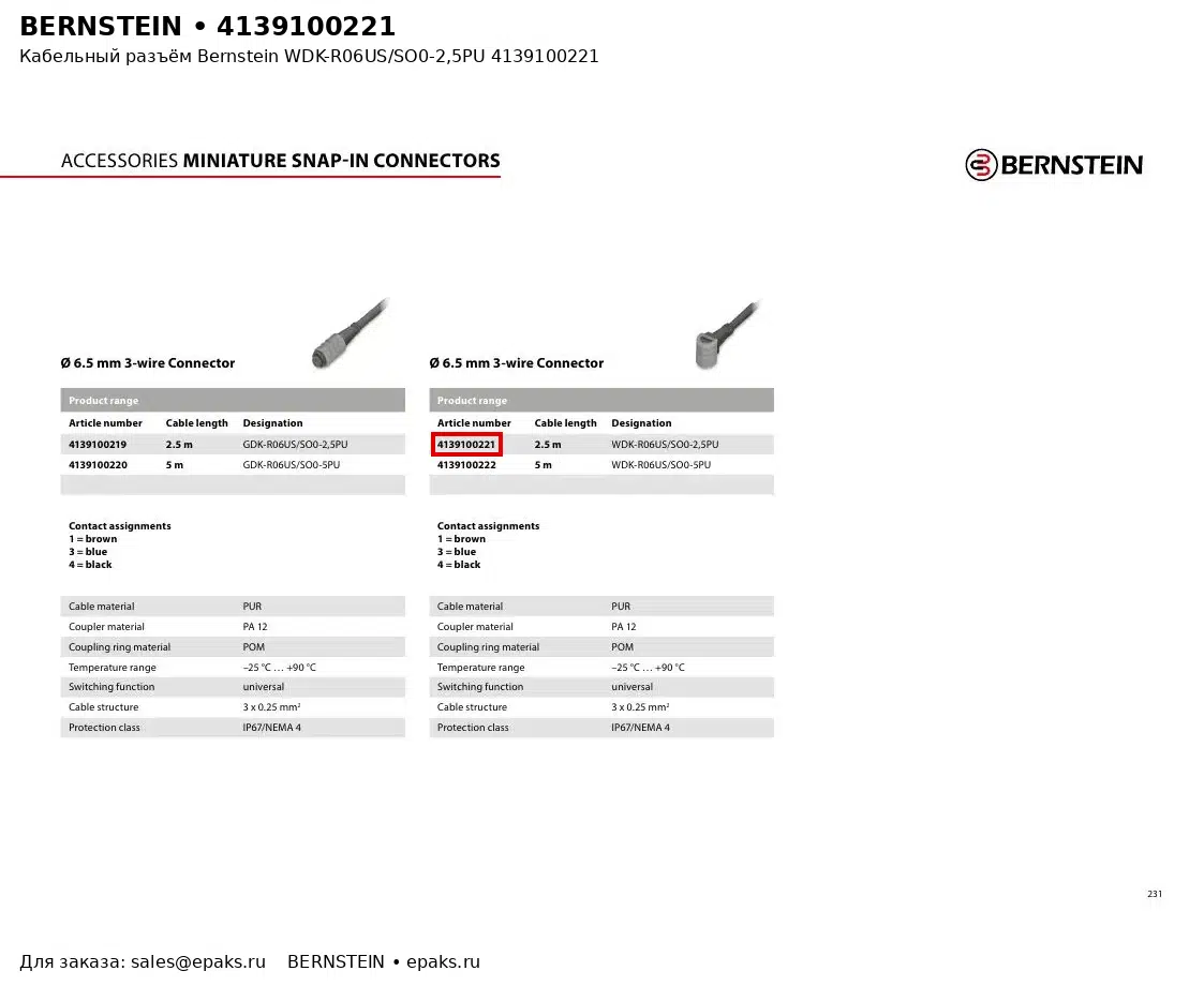 Bernstein 4139100221