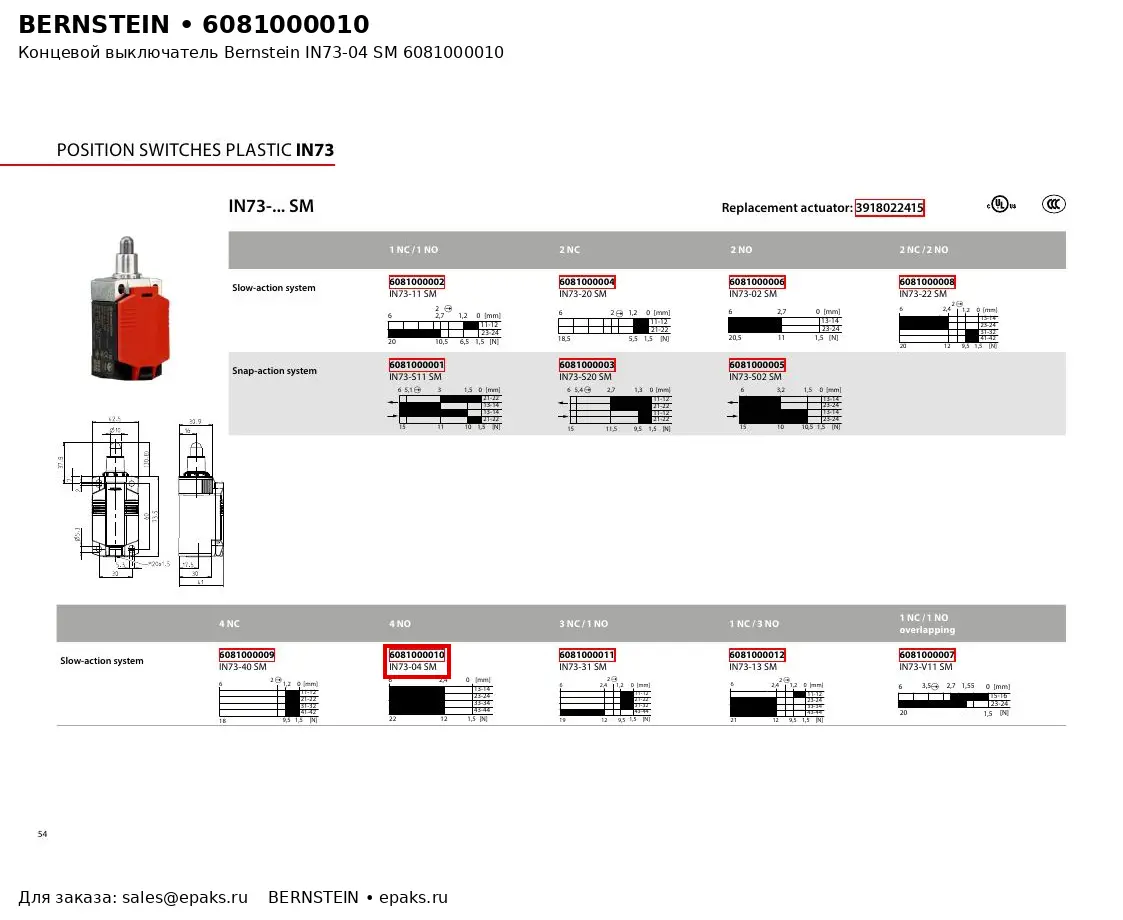 Bernstein 6081000010