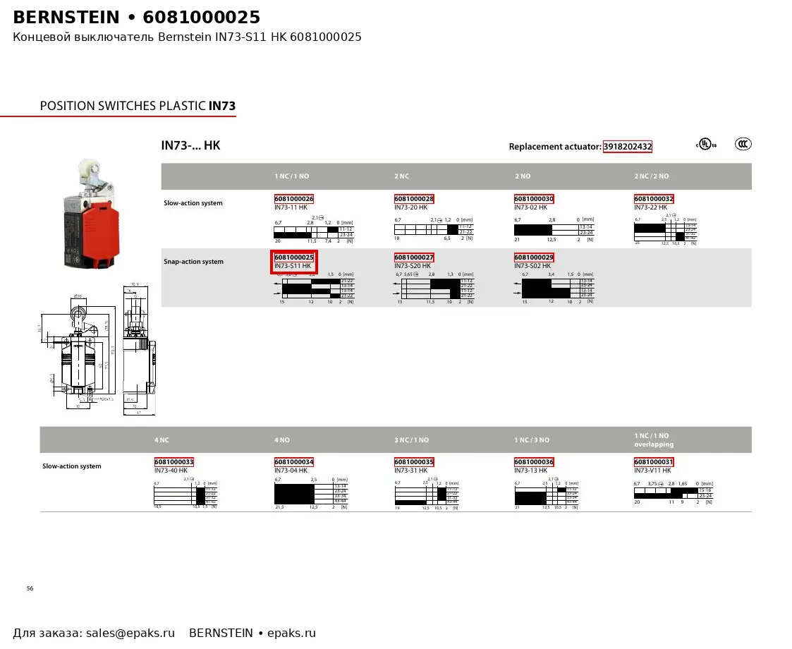 Bernstein 6081000025