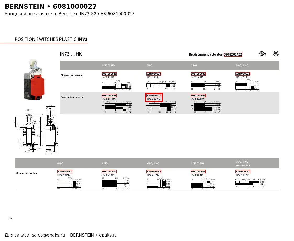 Bernstein 6081000027
