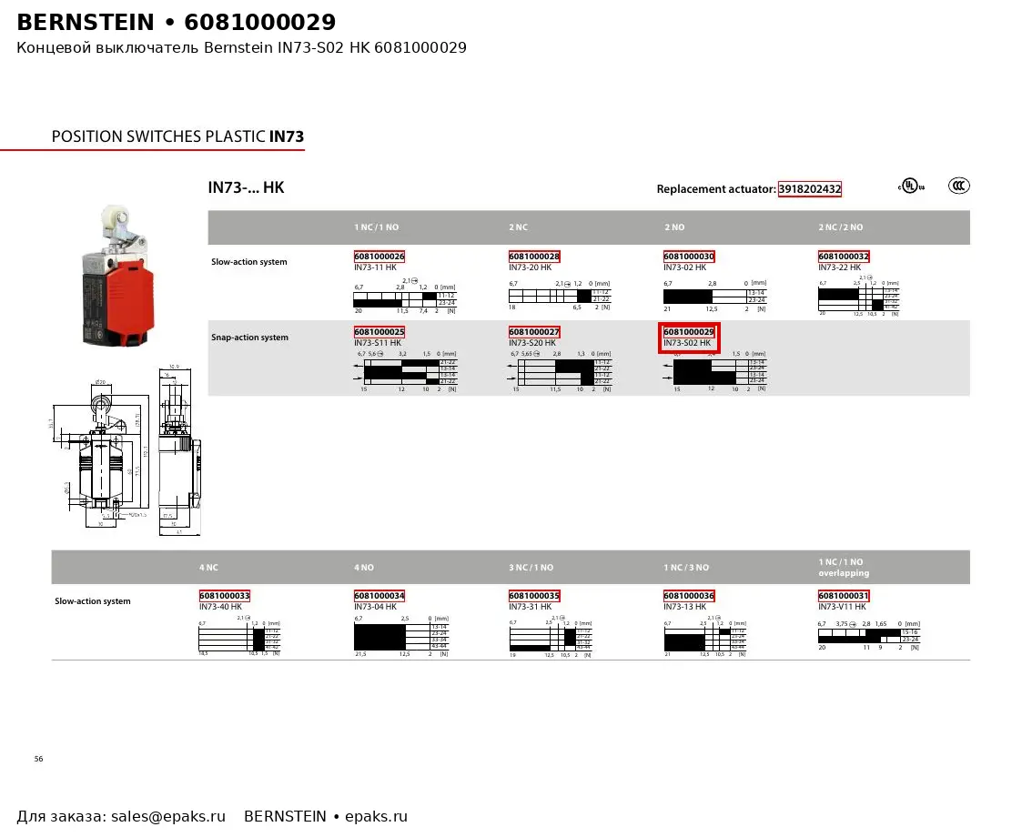 Bernstein 6081000029