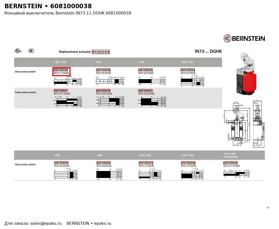 Bernstein 6081000038