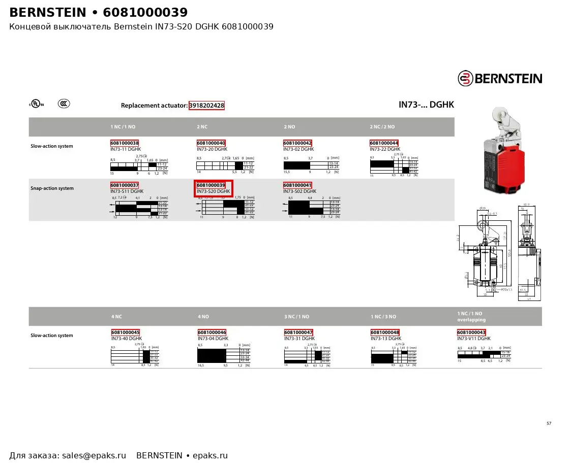 Bernstein 6081000039