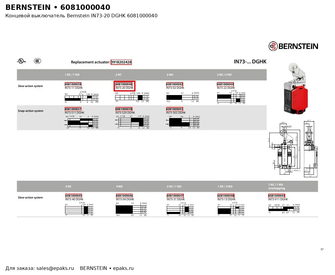 Bernstein 6081000040