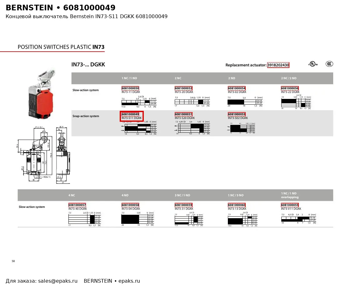 Bernstein 6081000049