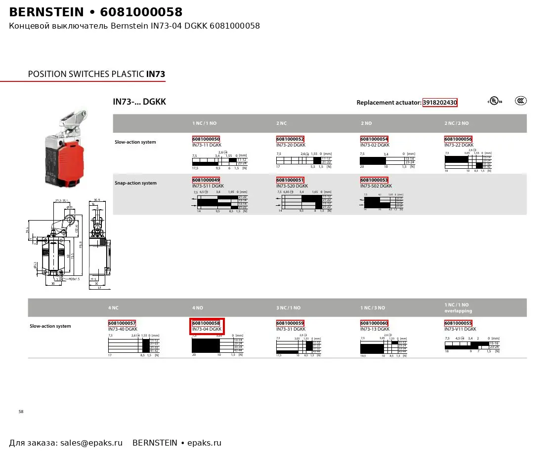 Bernstein 6081000058