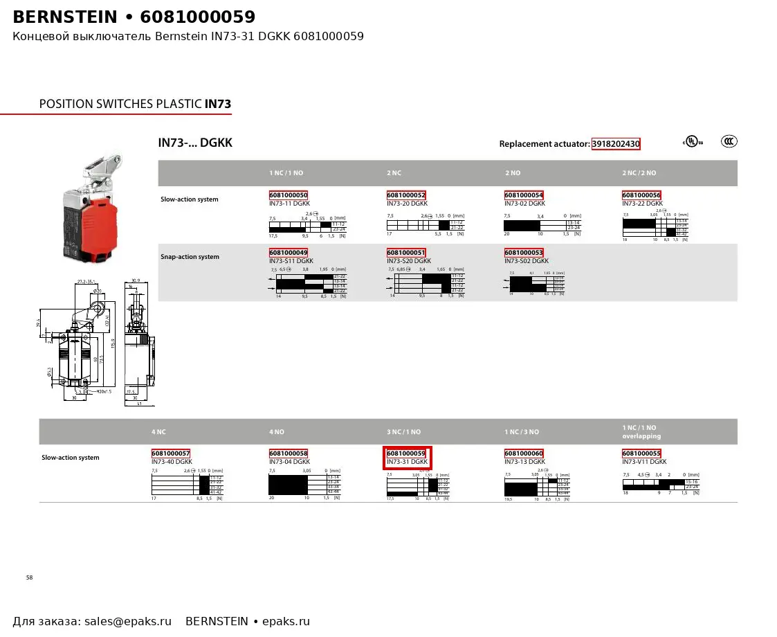 Bernstein 6081000059