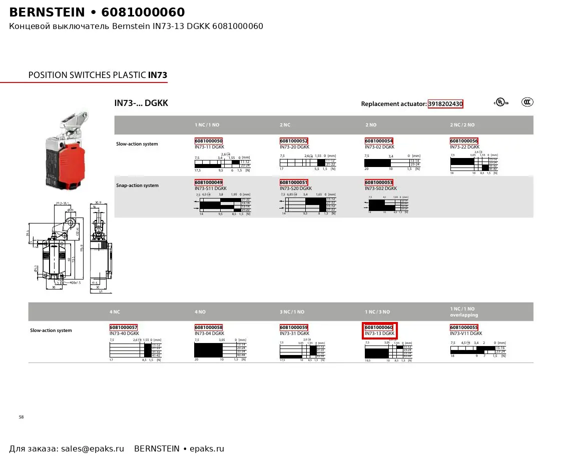Bernstein 6081000060