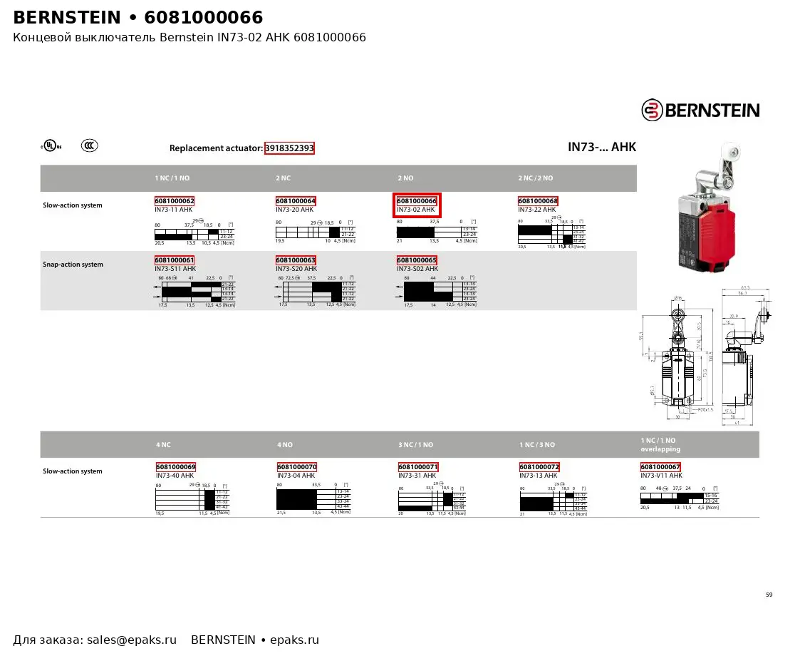 Bernstein 6081000066