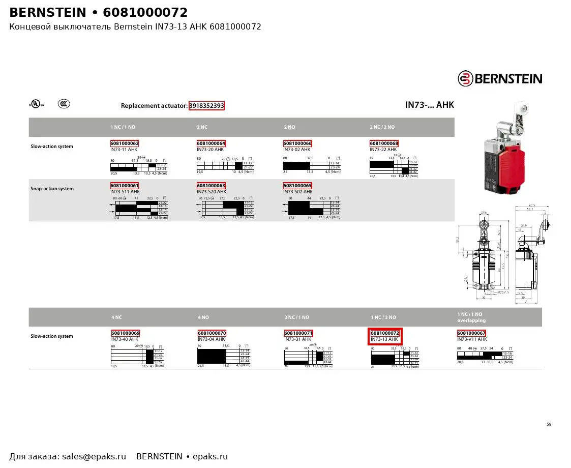Bernstein 6081000072