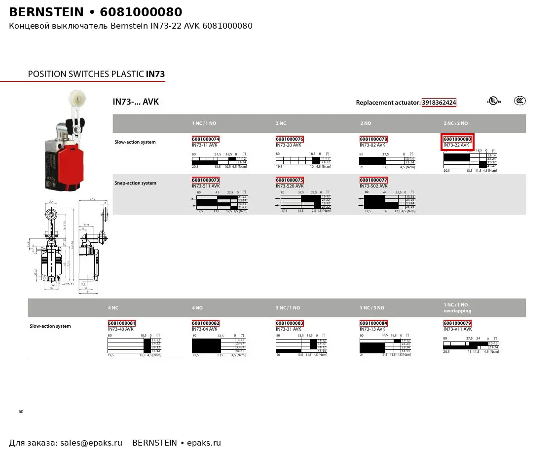 Bernstein 6081000080