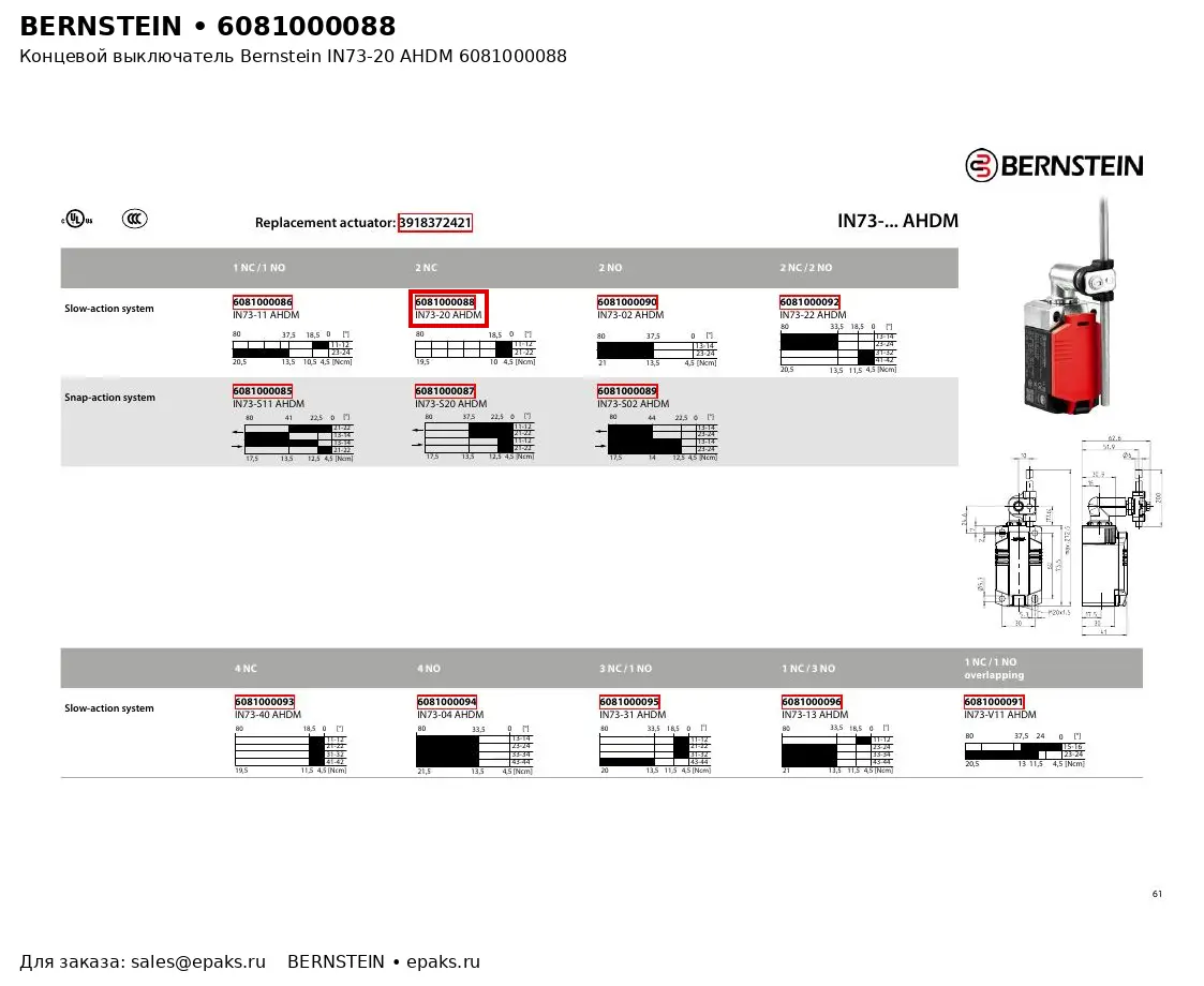 Bernstein 6081000088