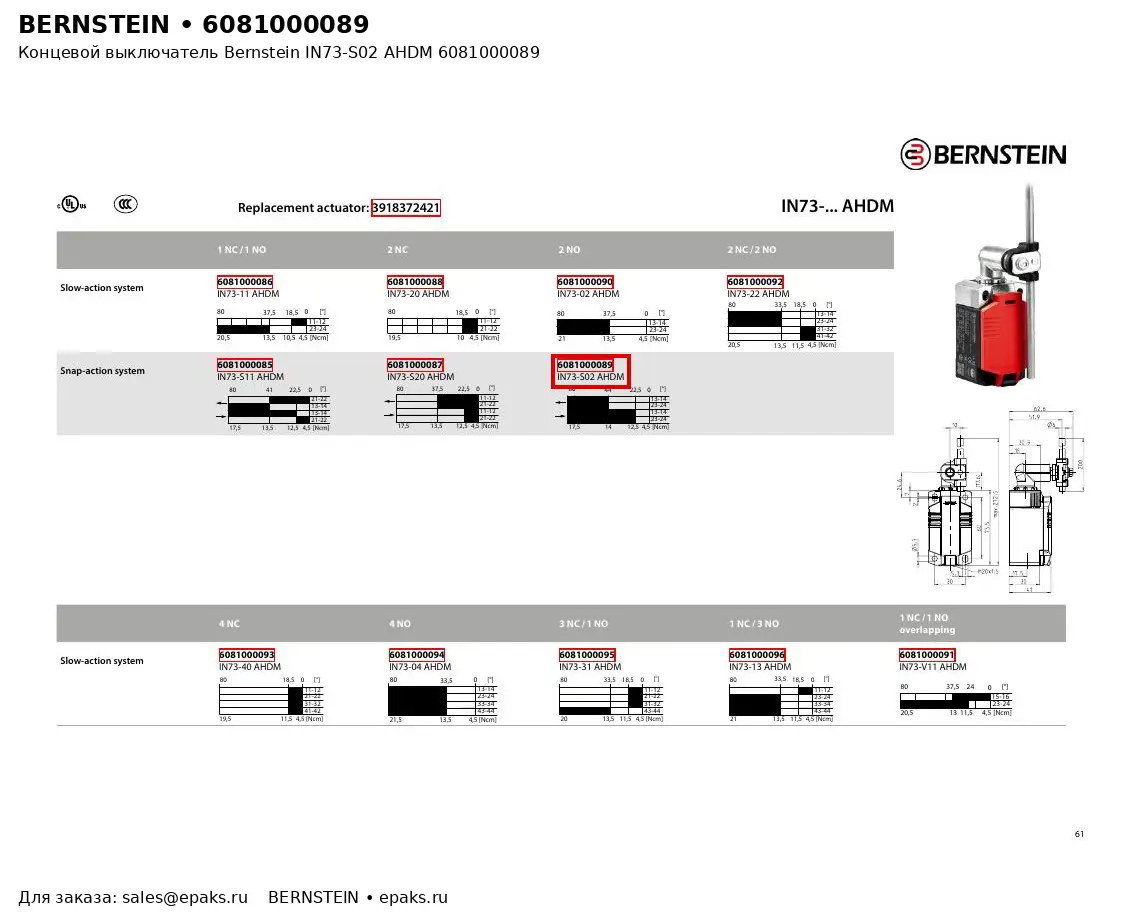 Bernstein 6081000089