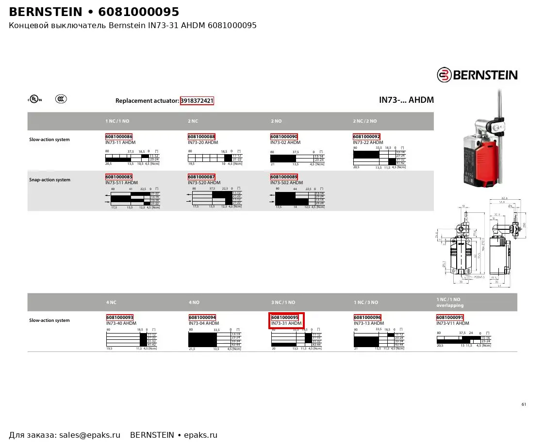 Bernstein 6081000095