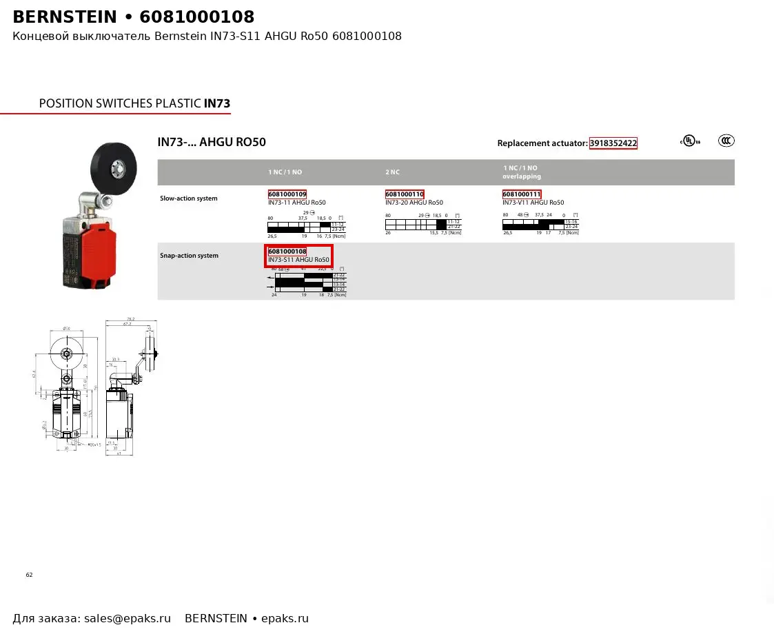 Bernstein 6081000108