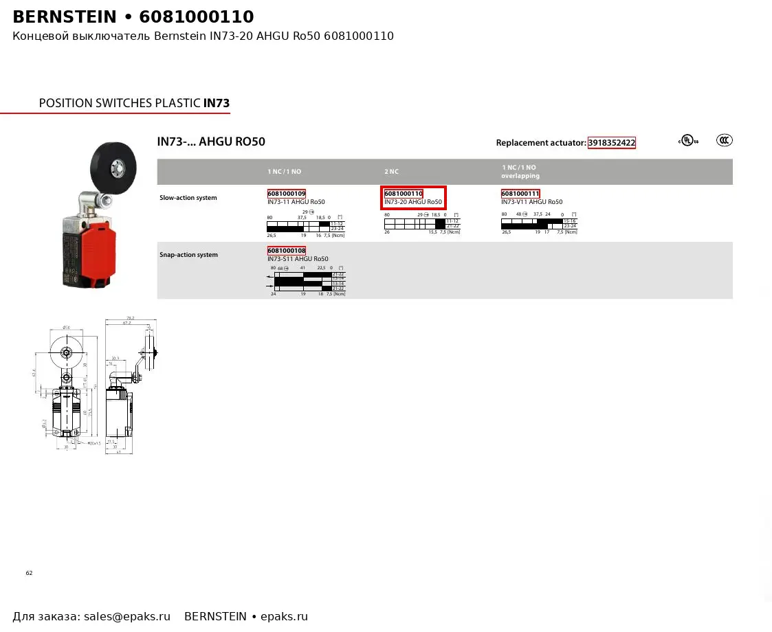 Bernstein 6081000110