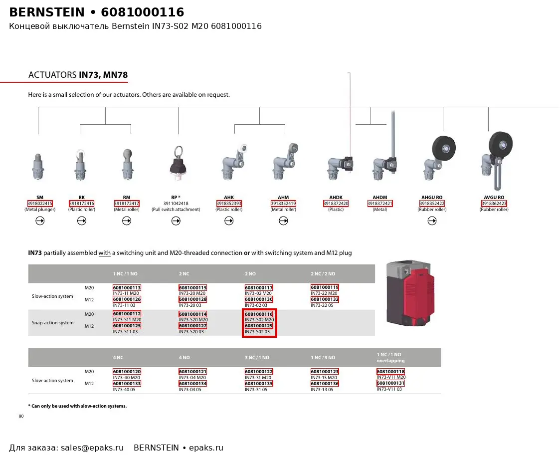 Bernstein 6081000116