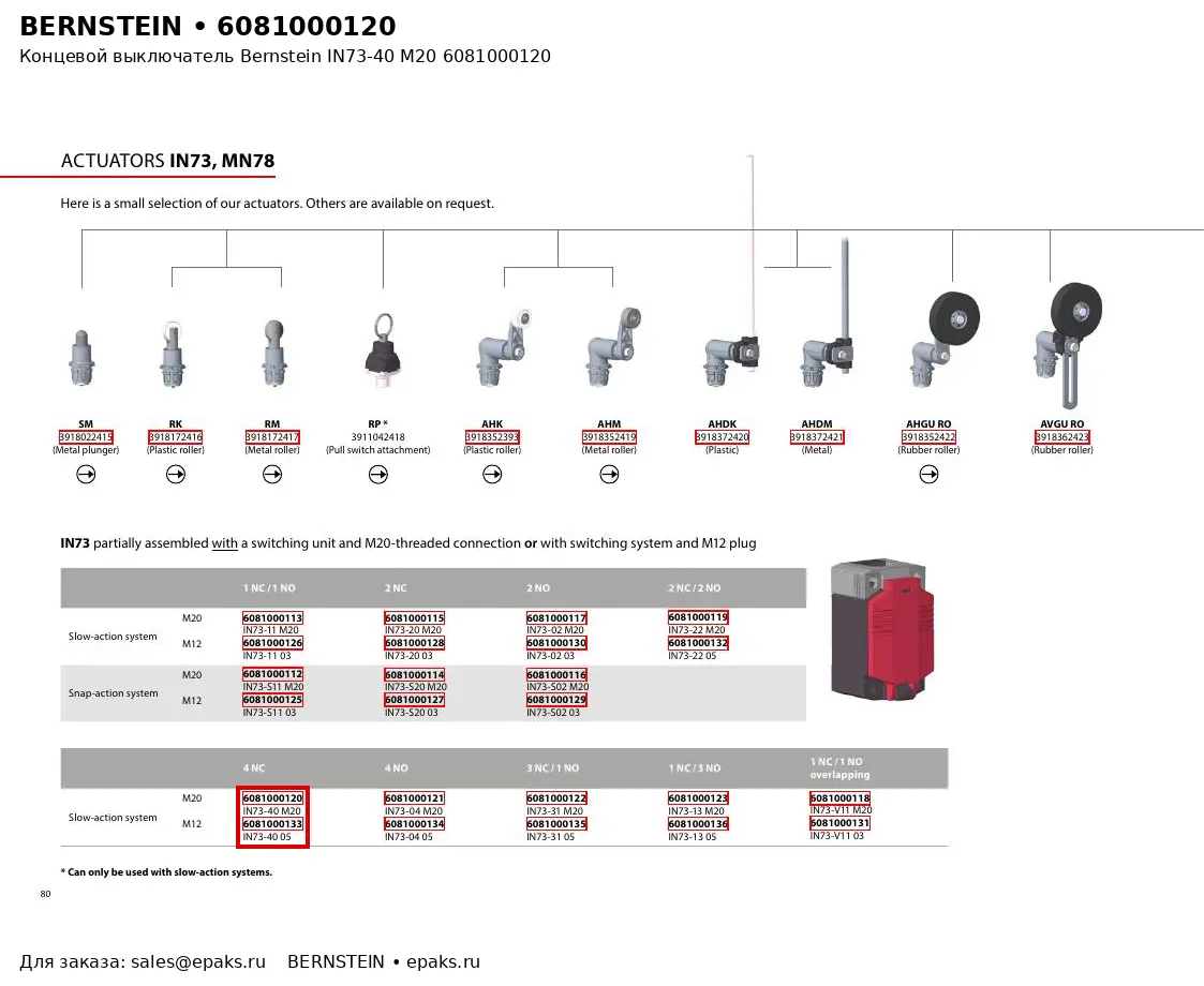 Bernstein 6081000120