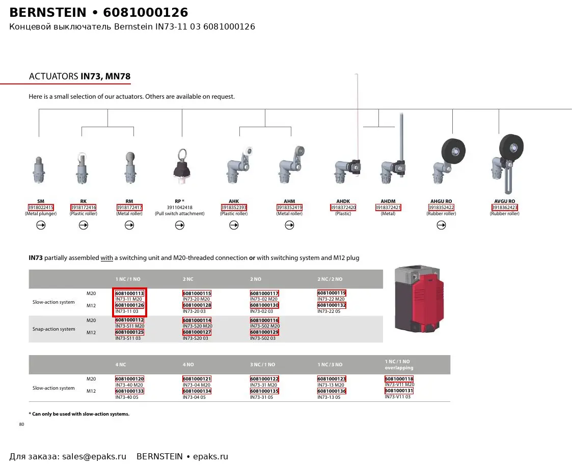 Bernstein 6081000126