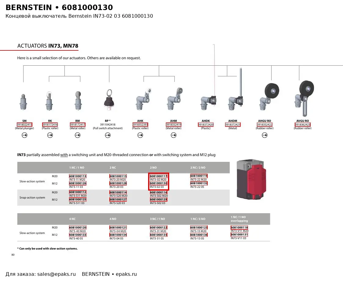 Bernstein 6081000130