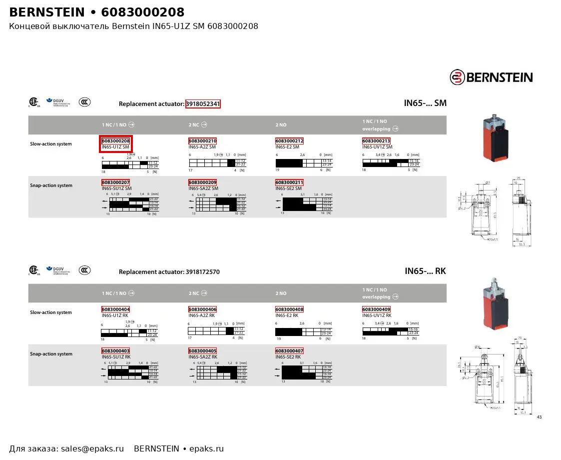 Bernstein 6083000208