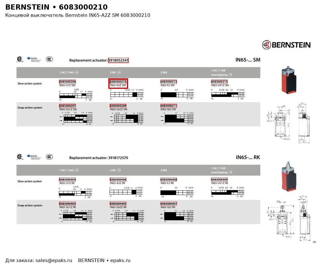 Bernstein 6083000210