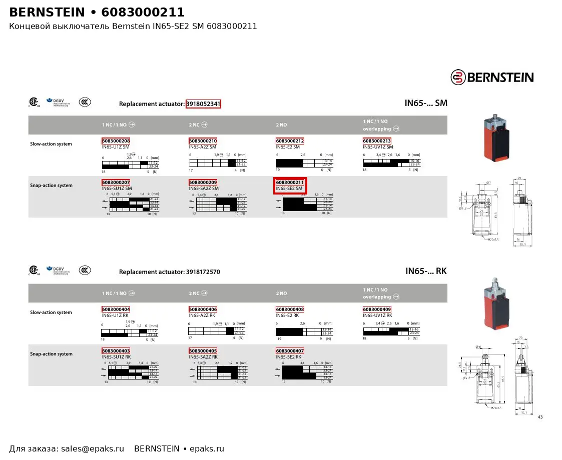 Bernstein 6083000211