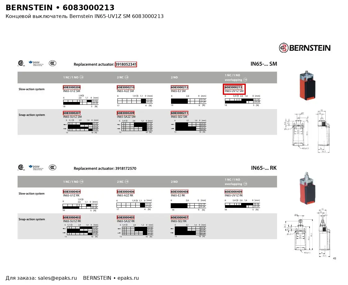 Bernstein 6083000213