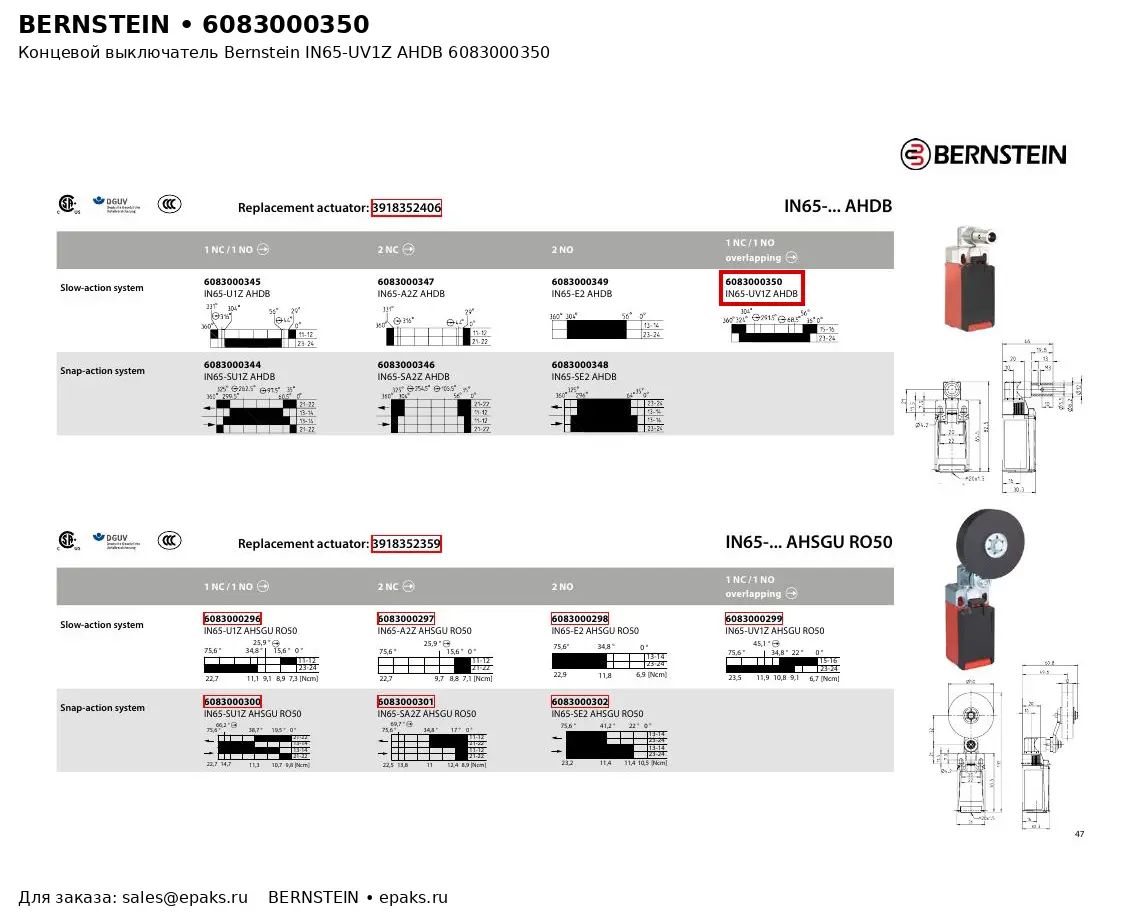 Bernstein 6083000350