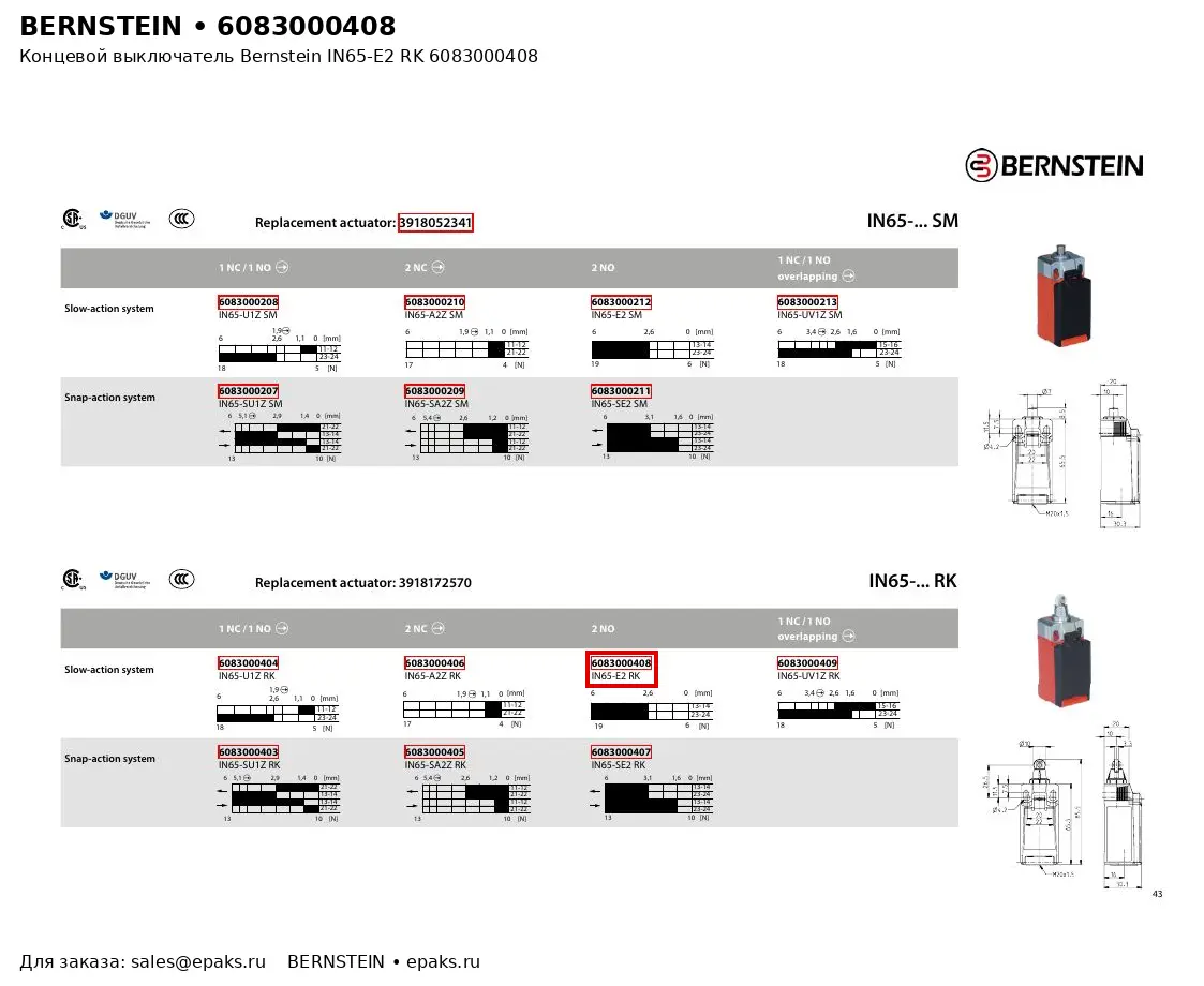Bernstein 6083000408