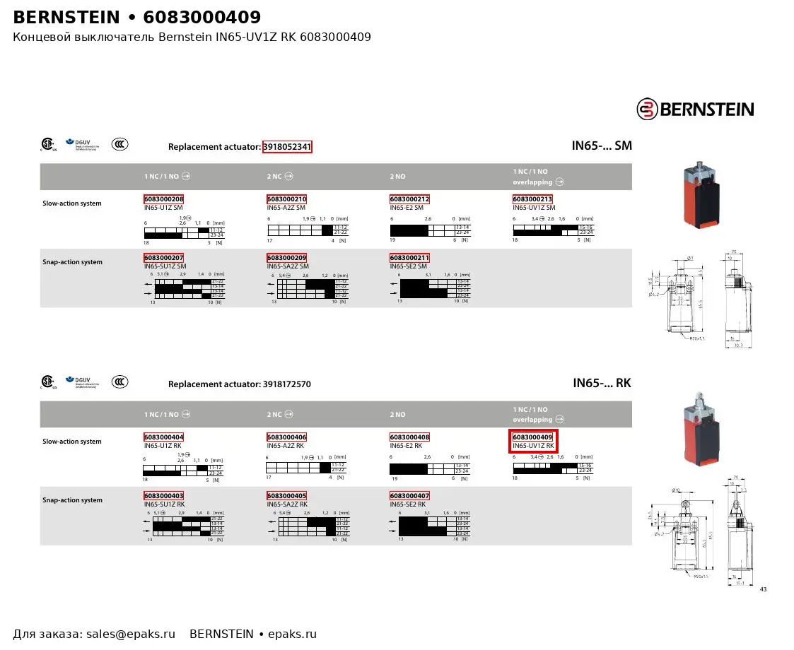 Bernstein 6083000409